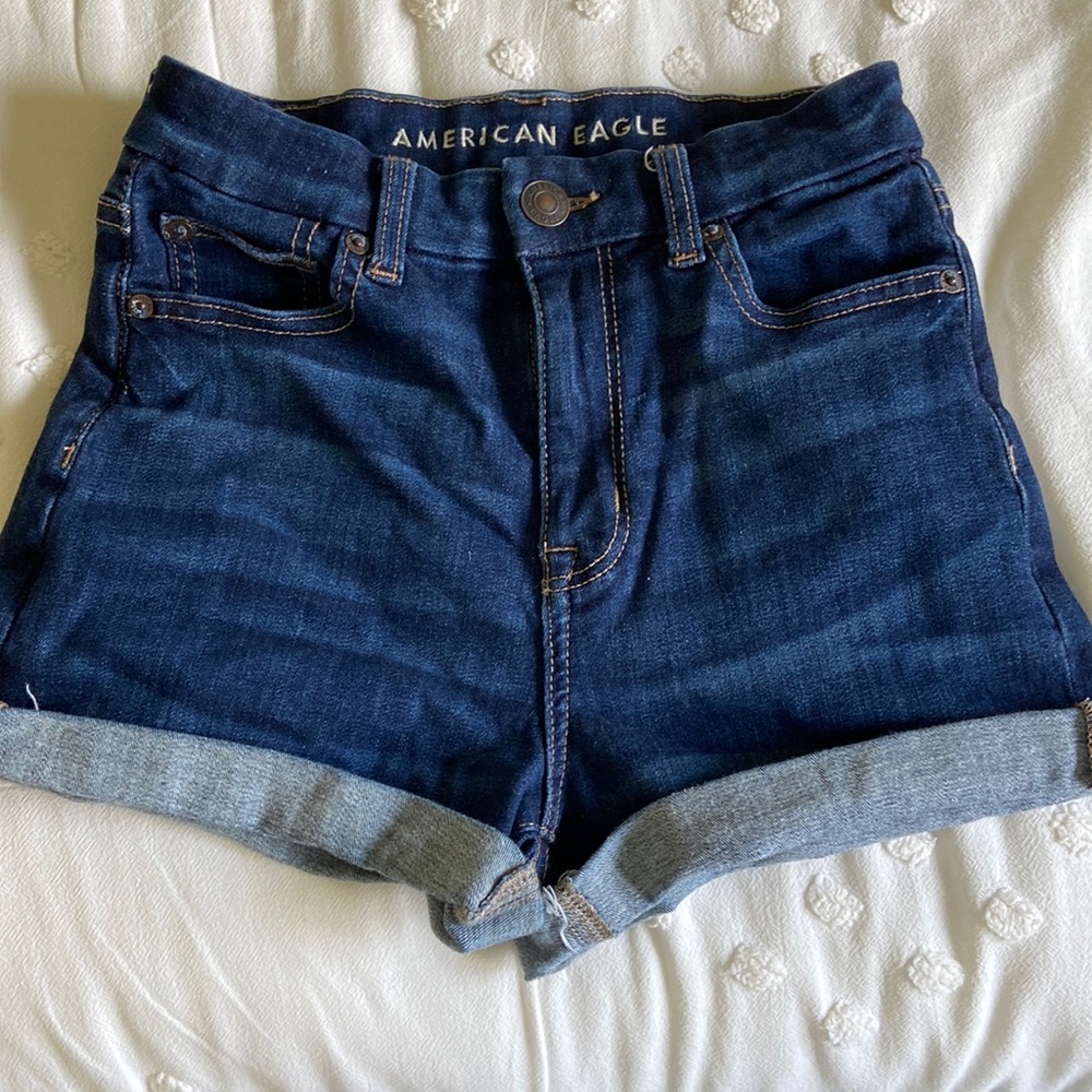 American Eagle Curvy High-Rise Stretch Shorts
